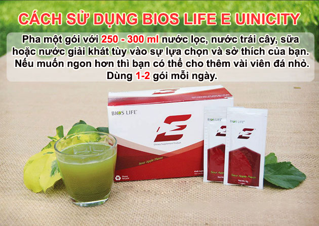 Cách sử dụng thức uống năng lượng Bios Life E