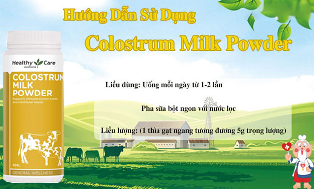 Hướng dẫn sử dụng sữa non Healthy Care