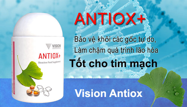 Vision Antiox tốt cho tim mạch và ngăn ngừa lão hóa