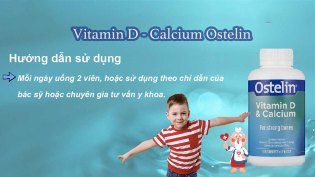 Hướng dẫn sử dụng viên uống Ostelin Vitamin D &amp; Calcium