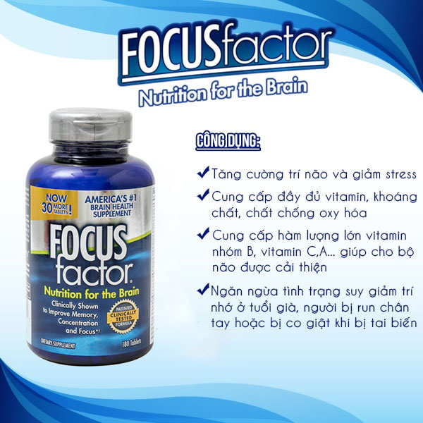 Công dụng và lợi ích của Focus factor