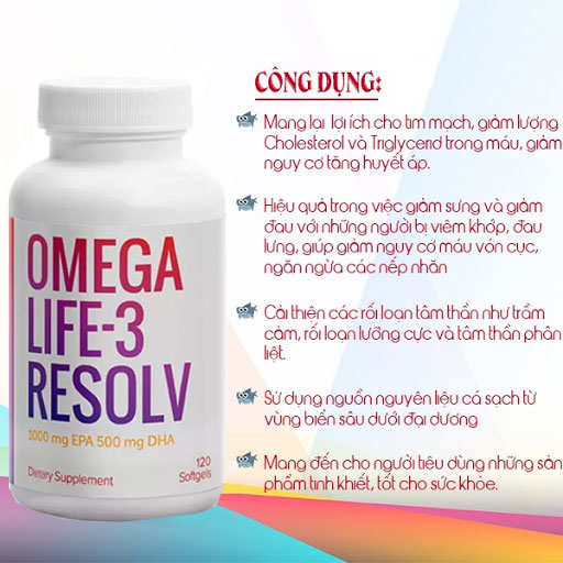 Công dụng Omega life 3 resolv