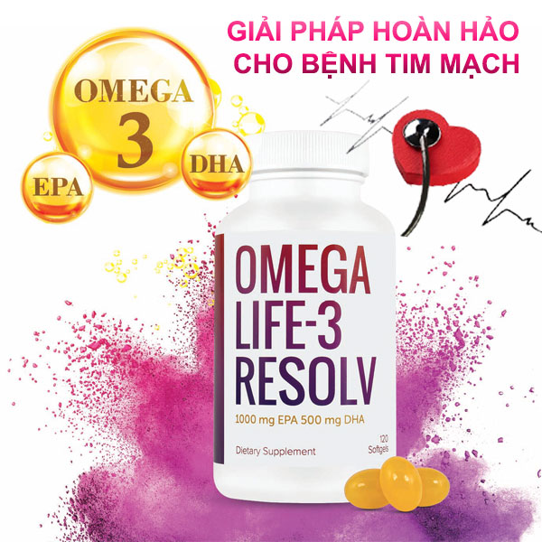 Omega life 3 resolv tốt cho tim mạch