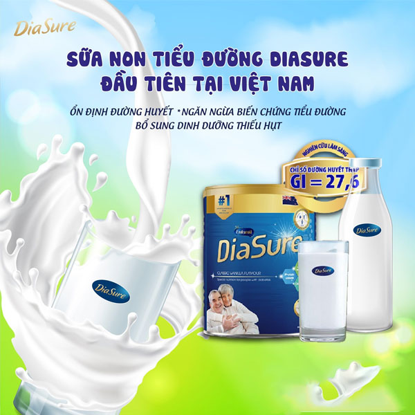 Sữa non Diasure dành cho tiểu đường người Việt