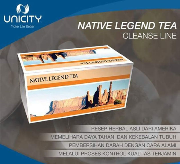 Thành phần của Native Legend Tea Unicity
