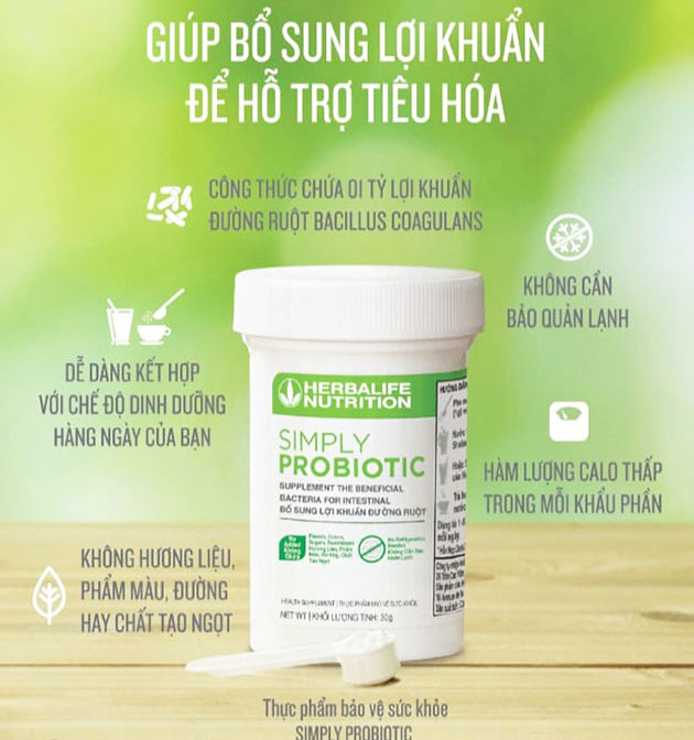 Thành phần của Herbalife Simply Probiotic