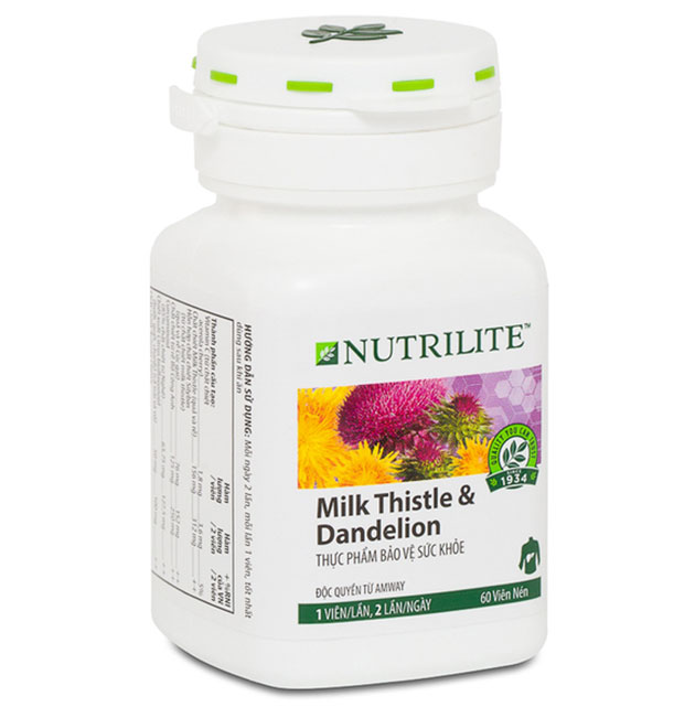 Nutrilite Milk Thistle &amp; Dandelion bảo vệ tăng cường chức năng gan