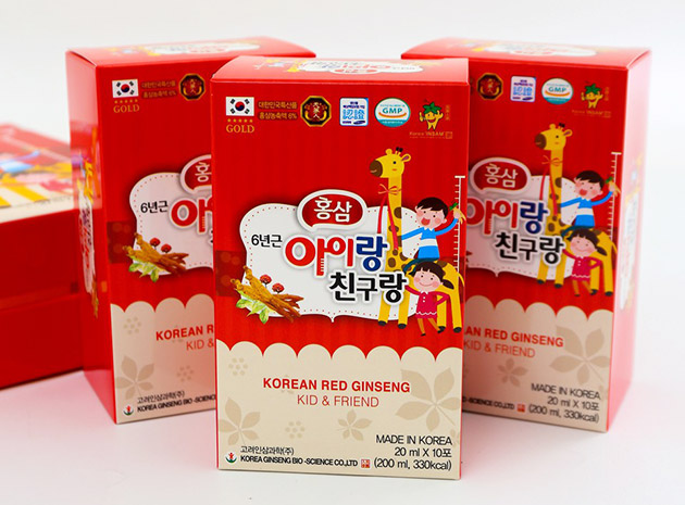 Công dụng nước Hồng sâm Baby Kid & Friend Hàn Quốc