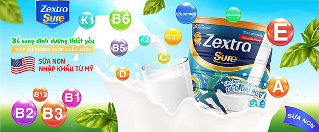Sữa non xương khớp Zextra Sure có những thành phần nào