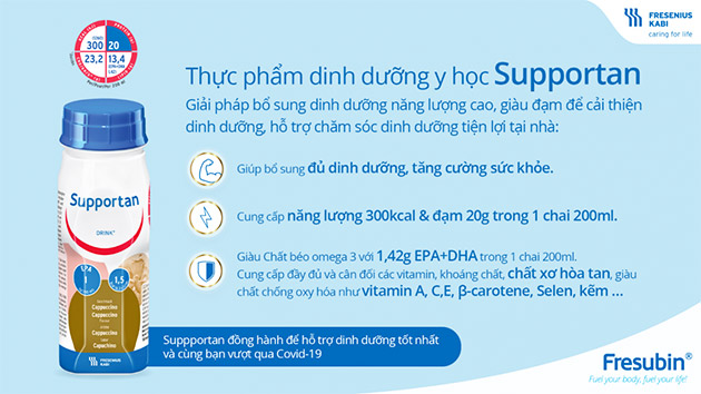 Lý do nên lựa chọn sữa Supportan Drink Cappuccino 200ml