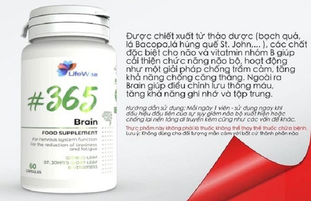 Tác dụng của Lifewise 365 Brain