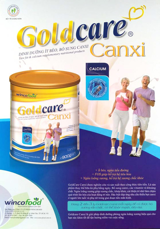 Lợi ích khi sử dụng sữa GoldCare Canxi