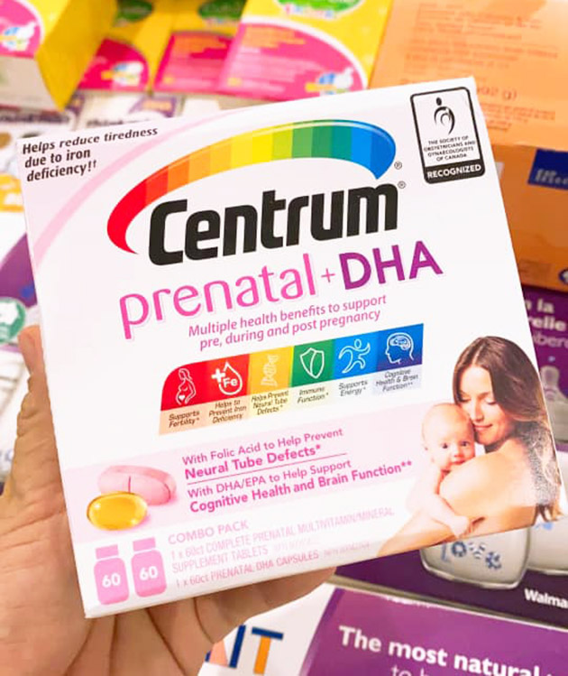 Vì sao nên sử dụng Centrum Prenatal + DHA cho bà bầu