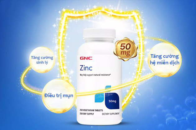 Viên kẽm Zinc 50mg GNC chính hãng giá bao nhiêu