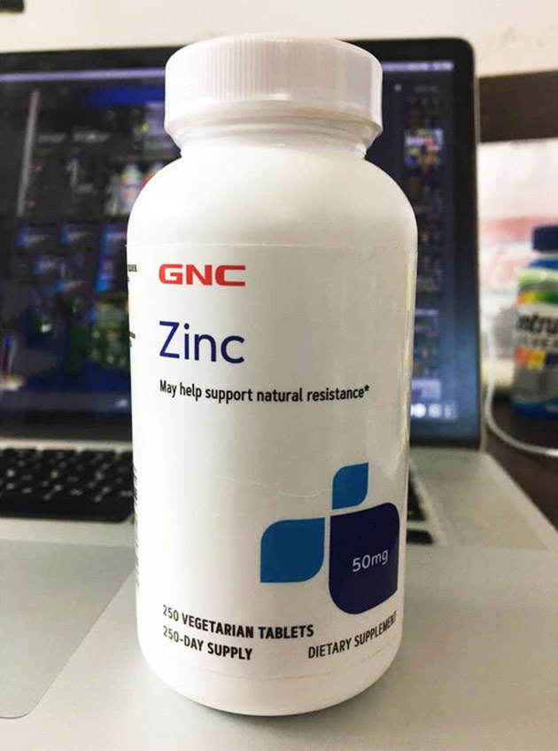 Viên uống bổ sung kẽm Zinc 50mg GNC có tốt không