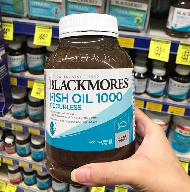 Blackmores Odourless Fish Oil chính hãng có  giá bao nhiêu
