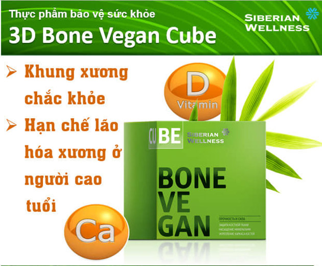 Công dụng của viên canxi hữu cơ 3D Bone Vegan Cube 