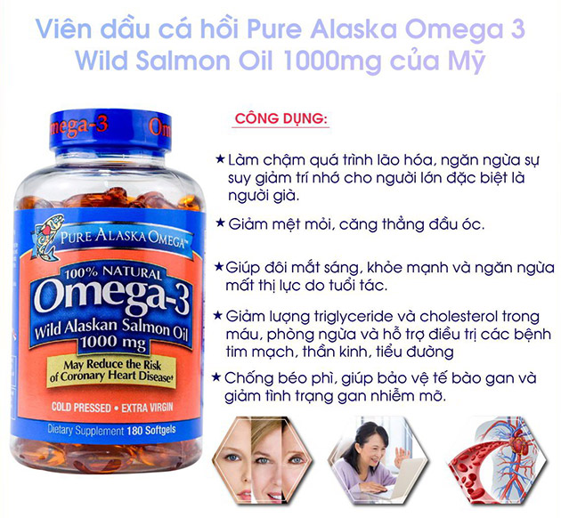 Công dụng của Salmon Oil Omega 3