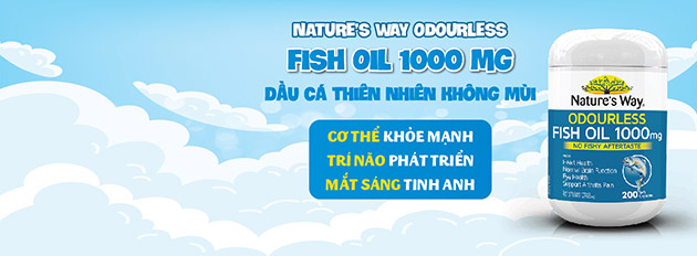 Viên dầu cá Nature's Way Odourless Fish Oil có tốt không