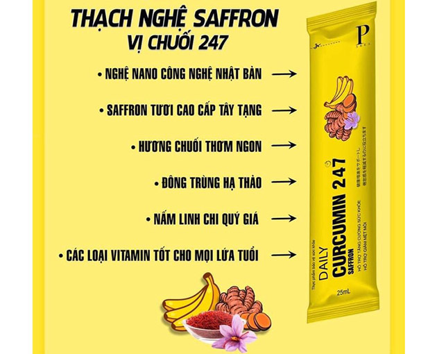 Thành phần của Thạch nghệ Saffron