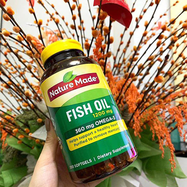 Thành phần chính trong viên dầu cá Nature Made Fish Oil của Mỹ là gì