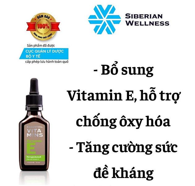 Công dụng của Essential Vitamins Natural Vitamin E Siberian