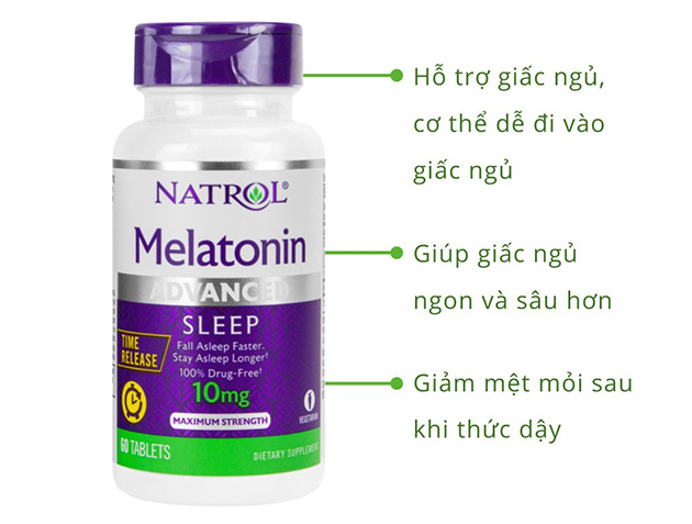 Công dụng của Natrol Melatonin 60 viên