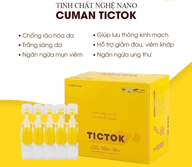 Lợi ích khi sử dụng Nghệ Nano Curcumin TicTok