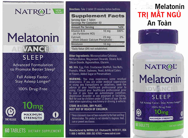 Natrol Melatonin có hại không