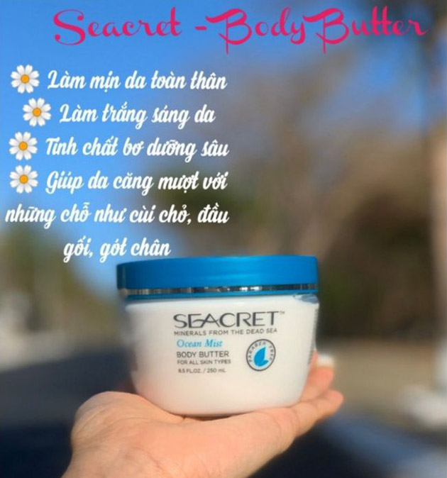 Công dụng của kem dưỡng thể Seacret Body Butter Ocean Mist (  Pomegranate)