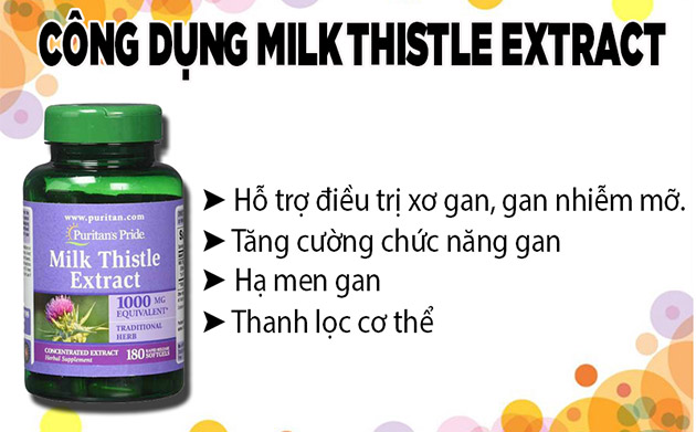 Lợi ích khi dùng Milk Thistle Extract của Mỹ
