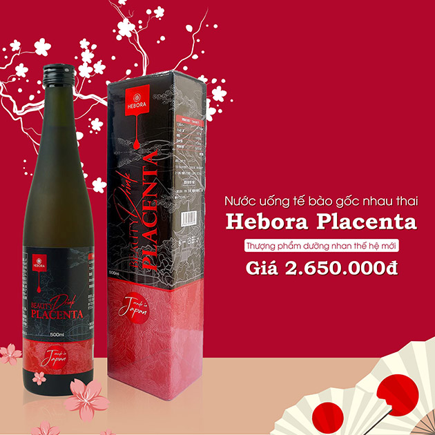 Nước uống tế bào gốc nhau thai Hebora Beauty Drink Placenta chính hãng giá bao nhiêu