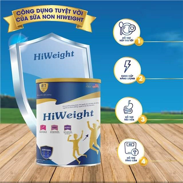 Công dụng mà Sữa tăng cân HiWeight mang lại cho người dùng