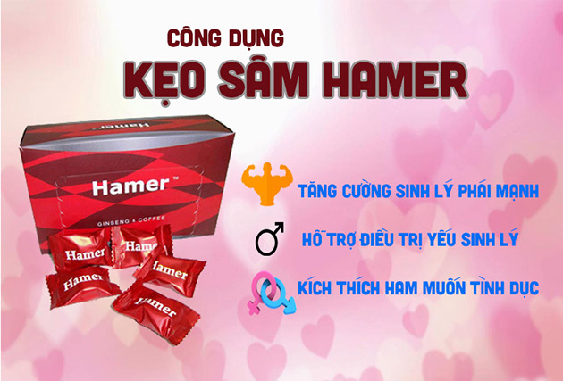 Công dụng của Kẹo sâm Hamer Ginseng & Coffee