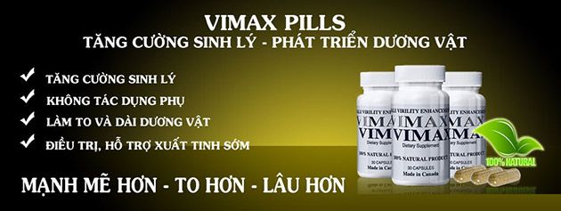 Công dụng của Viên uống Vimax Pills