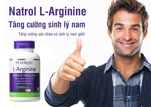 Viên uống tăng cường sinh lý Natrol L-Arginine có tốt không