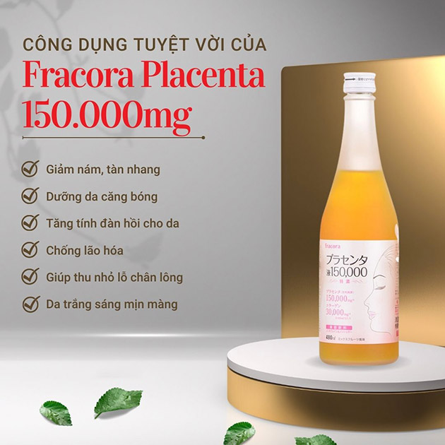Công dụng nước uống collagen Fracora Placenta Nhật Bản