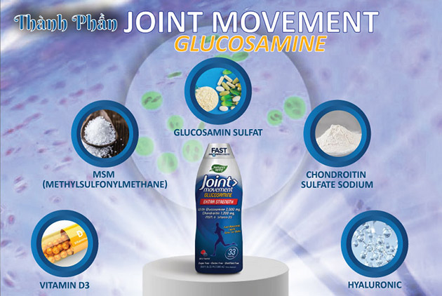 Thành phần có trong Wellesse Joint Movement Glucosamine Nature’s Way