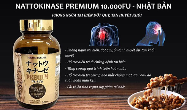 Công dụng của Nichiei Bussan Nattokinase Premium
