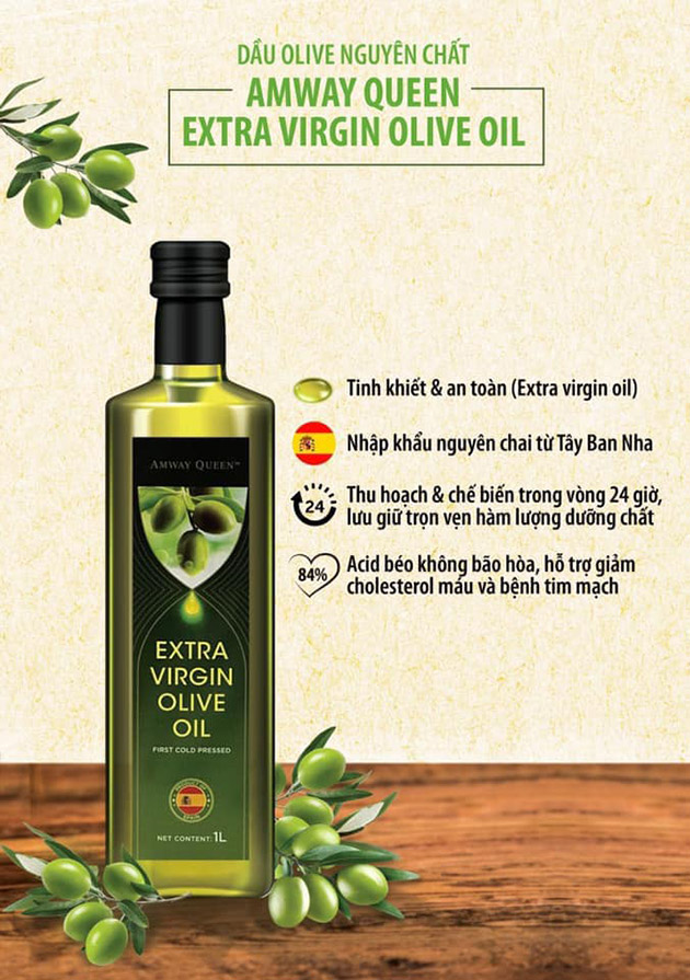Amway Queen Extra Virgin Olive Oil có tốt không