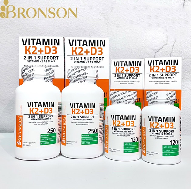 Vitamin K2 D3 Bronson chính hãng có giá bao nhiêu