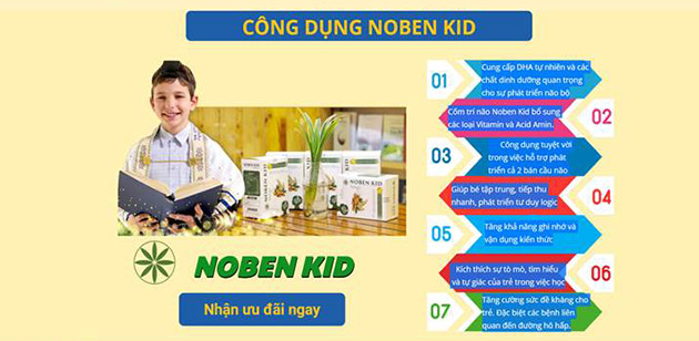 Công dụng của Noben Kid