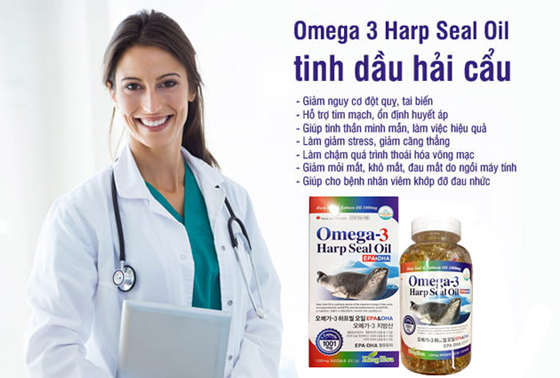 Công dụng của viên uống Omega 3 Harp Seal Oil