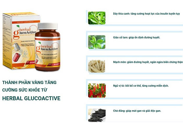 Thành phần có trong Herbal Glucoactive
