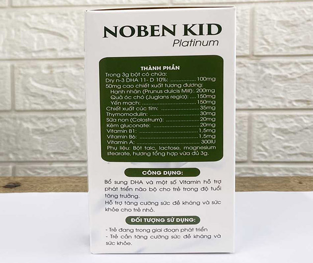 Thành phần của Noben Kid