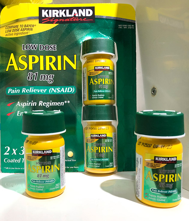 Aspirin 81mg Kirkland chính hãng của Mỹ giá bao nhiêu