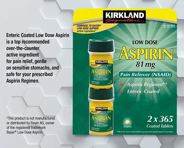 Aspirin 81mg Kirkland 
