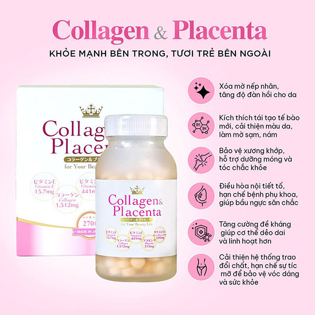 công dụng của Collagen Placenta 5 in 1