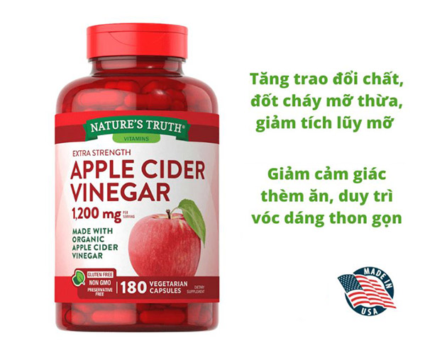 Công dụng của Apple Cider Vinegar Mỹ