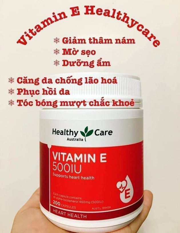 Công dụng của Vitamin E Healthy Care